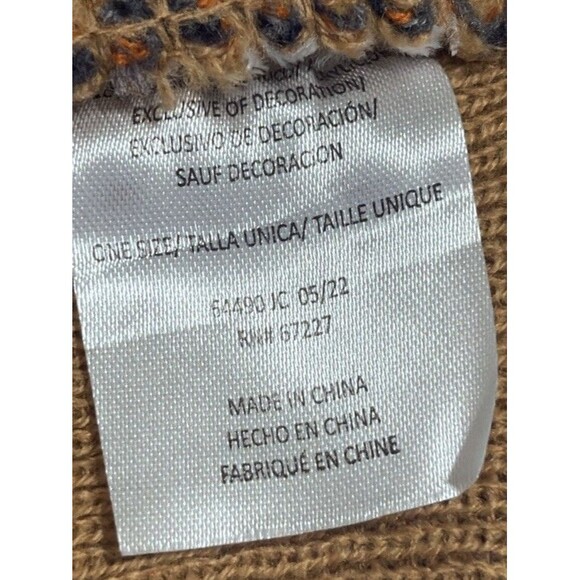 TEK Thermal Energy Knits Beanie Hat Tan Brown One Size Lightweight Stretch Knit - Picture 6 of 8